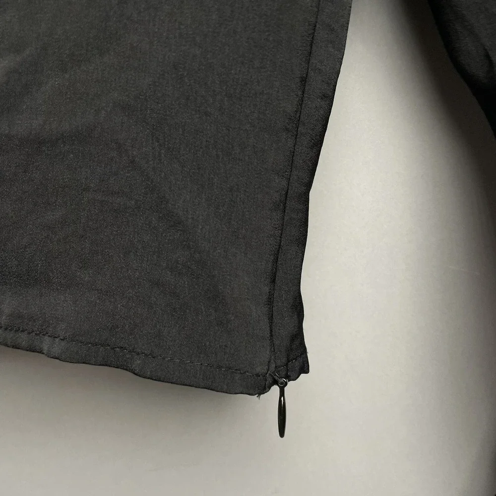 Open Edit Black Long Sleeve Sweetheart Neckline Blouse Top Size S - Picture 3 of 5